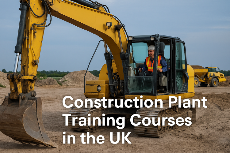 construction plant operator sitting in a 360 excavator