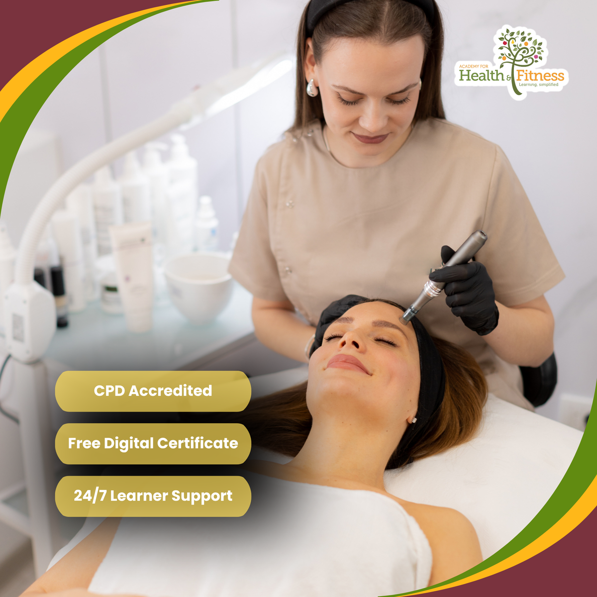 beauty aesthetics and wellness course promo image