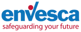 Envesca logo with tagline 'safeguarding your future' on a white background