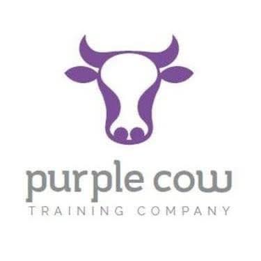 Purple cow logo with the text 'purple cow TRAINING COMPANY' on a white background.