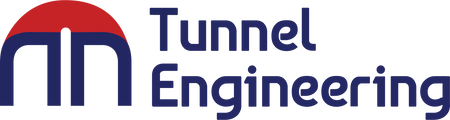 Logo for Tunnel Engineering with a stylized 'T' and text on a white background
