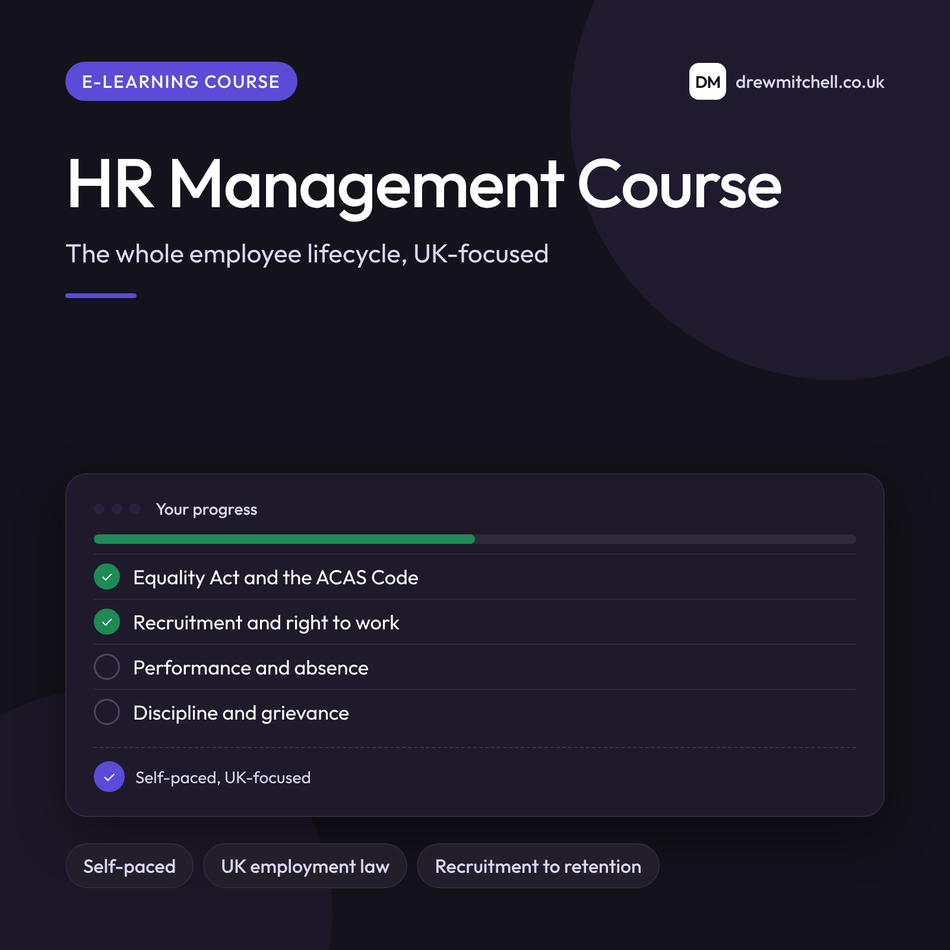 HR Management Course: product cover by DM Apps