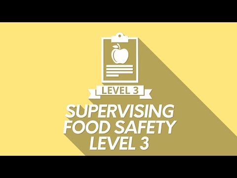 Level 3 Supervising Food Safety online course introduction