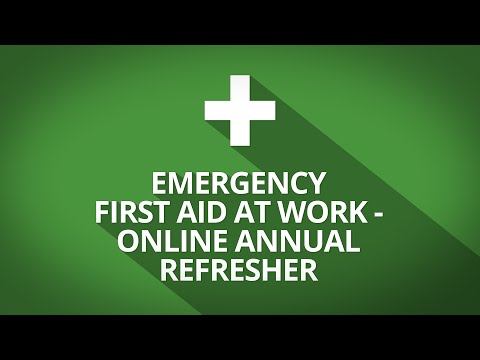 Emergency First Aid at Work Refresher (Annual Refresher) online course introduction