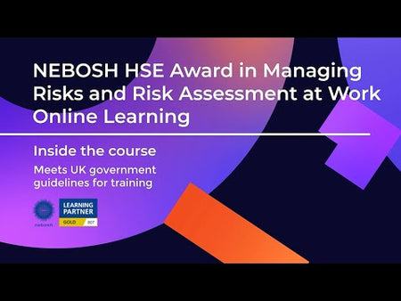 NEBOSH HSE Award in Managing Risks and Risk Assessment at Work online course introduction