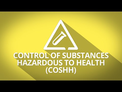 Control of Substances Hazardous to Health (COSHH) online course introduction